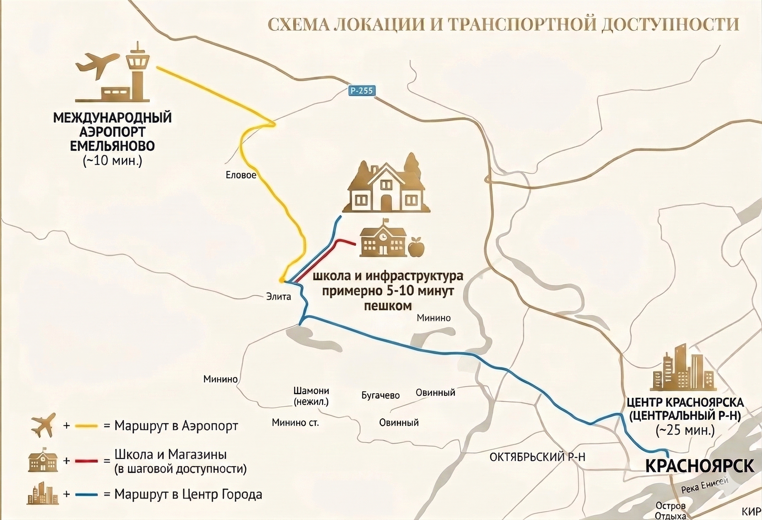 Схема локации и транспортной доступности